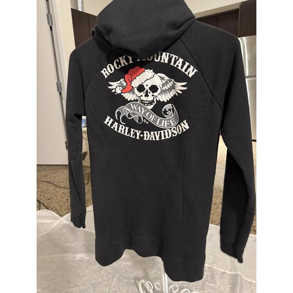 Vintage Rocky Mountain Colorado Harley Davidson Hoodie Womens Sz S